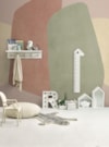 PAINEL MONÓLITO ROSA E VERDE 096 290 cm