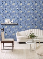 AMOSTRA PAPEL DE PAREDE ANIMAIS AZUL