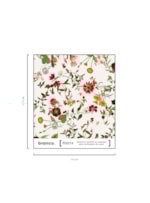 AMOSTRA PAPEL DE PAREDE FLORAL PEQUENO VERMELHO