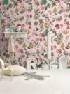 PAPEL DE PAREDE FLORES IMAGINÁRIAS ROSA 290 cm