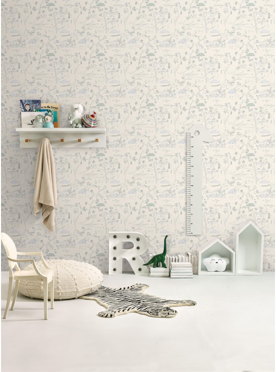 AMOSTRA PAPEL DE PAREDE FLORESTA BEGE