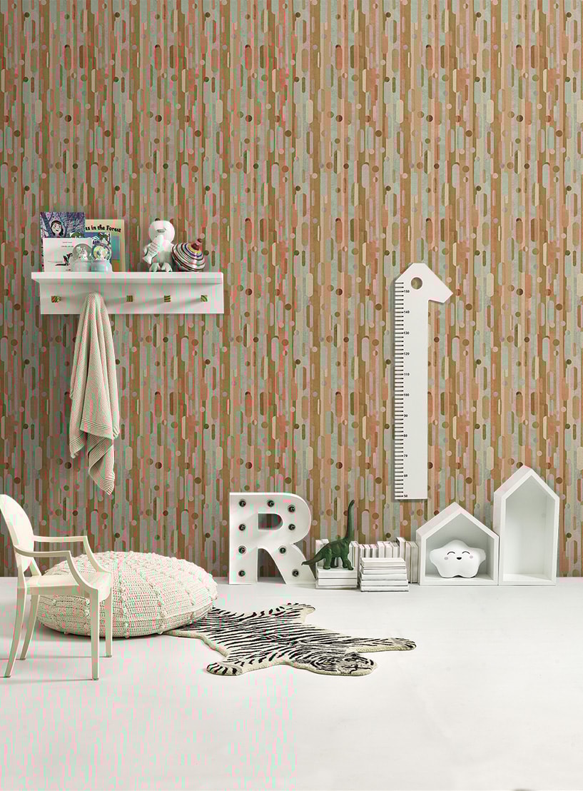 AMOSTRA PAPEL DE PAREDE LINHO SOPRO LARANJA 110