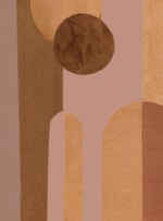 AMOSTRA PAPEL DE PAREDE PALHA SOPRO LARANJA E MARROM 114