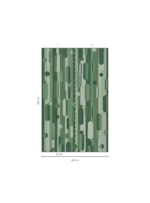 AMOSTRA PAPEL DE PAREDE PALHA SOPRO VERDE ESCURO 117