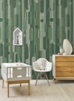 AMOSTRA PAPEL DE PAREDE PALHA SOPRO VERDE ESCURO 117