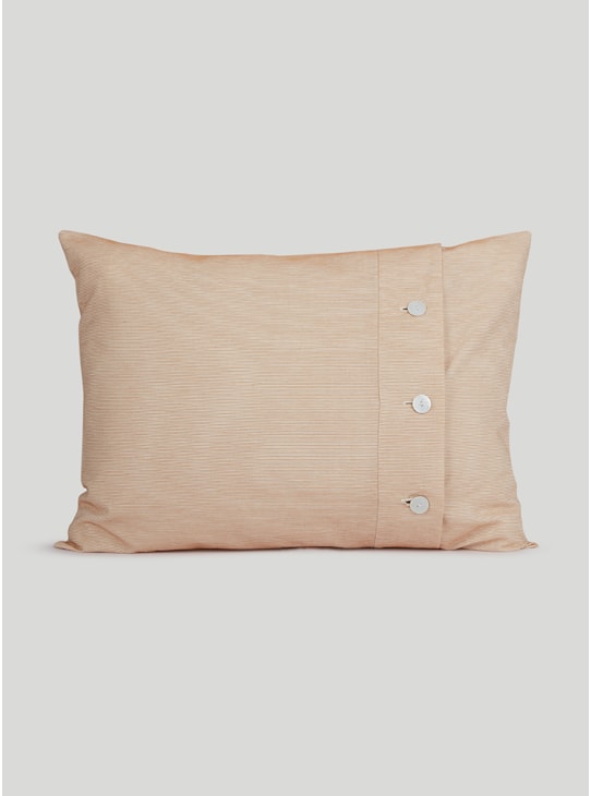CAPA TRAVESSEIRO MAR OFF WHITE E OCRE