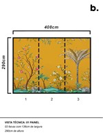 PAINEL DE PAREDE CHINOISERIE LAND YELLOW