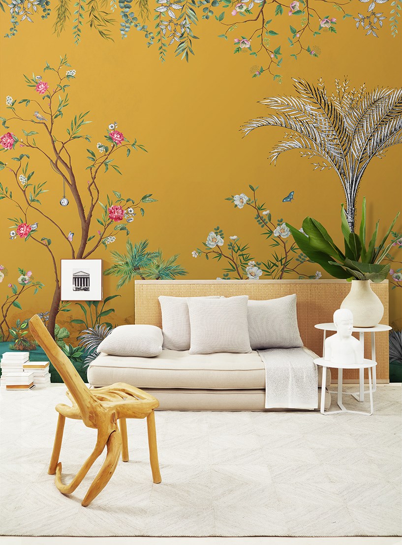 PAINEL DE PAREDE CHINOISSERIE LAND YELLOW