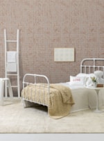 PAINEL DE PAREDE FRACTAL NATURAL CINZA E LARANJA