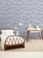 PAPEL DE PAREDE ÁRVORES AZUL MARINHO 654C