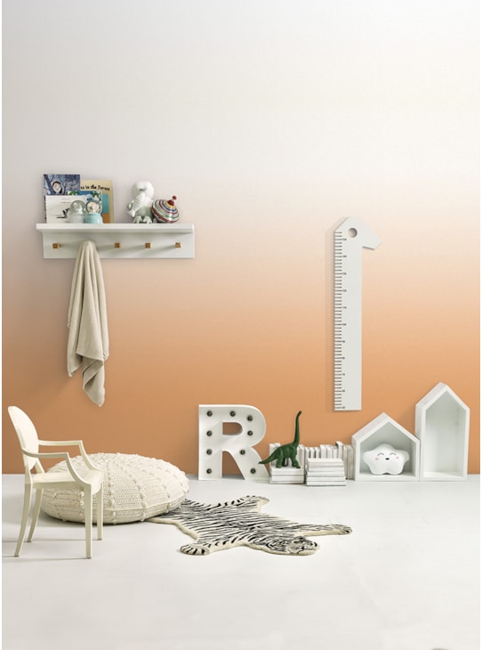 PAPEL DE PAREDE DEGRADE LINHO LARANJA 718