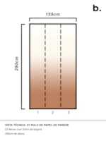 PAPEL DE PAREDE DEGRADE MARROM 112