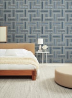 PAPEL DE PAREDE TEIA AZUL