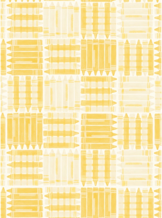 PAPEL DE PAREDE VICHY DE LÁPIS AMARELO